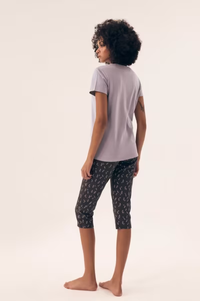 Piżama Damska Model Naturaleza 42658-04X Lawenda/Violet - Henderson — zdjęcie 2