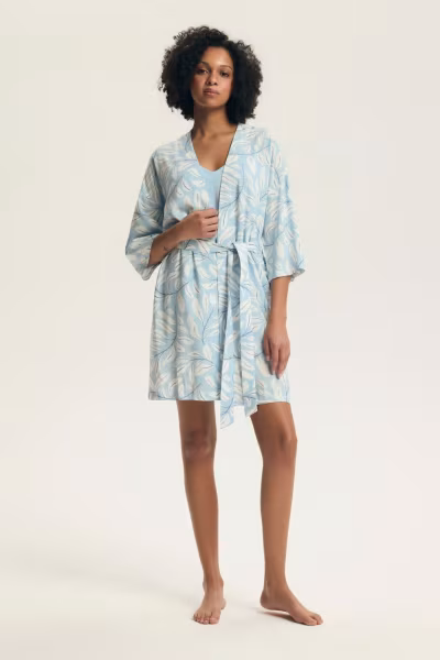 Szlafrok Damski Model Estes 44483 Blue - Henderson — zdjęcie 2