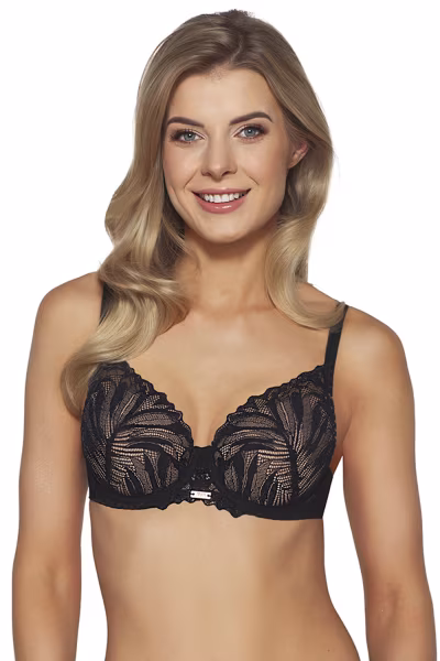 Biustonosz push up Biustonosz Push-up Model 2104 Black - Ava — zdjęcie 1