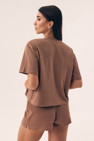 Piżama Damska Model Nilsa 42780-84X Brown - Henderson — zdjęcie 2