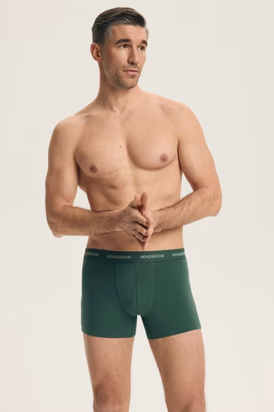 Komplet Bokserki Męskie Model Blank 44522 2pack Green - Henderson — zdjęcie 3