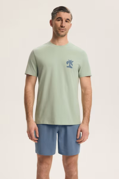 Piżama Męska Model Break 44507 Light Green - Henderson — zdjęcie 1