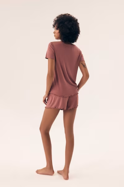 Piżama Damska Model Noves 430222 Dirty Pink - Henderson — zdjęcie 3