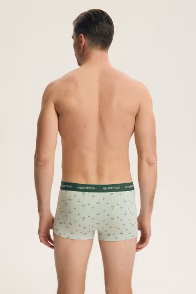 Komplet Bokserki Męskie Model Blank 44521 2pack Green - Henderson — zdjęcie 2