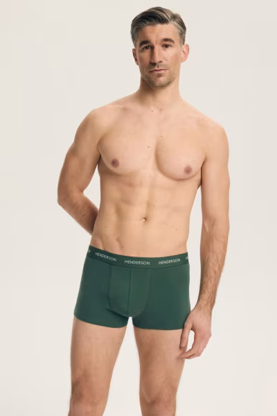 Komplet Bokserki Męskie Model Blank 44521 2pack Green - Henderson — zdjęcie 3