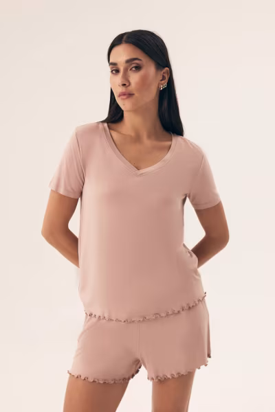 Piżama Damska Model Noves 42679-08X Beige - Henderson — zdjęcie 1
