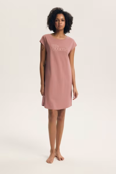 Koszulka nocna Koszula Nocna Model Emela 44490 Dirty Pink - Henderson — zdjęcie 1