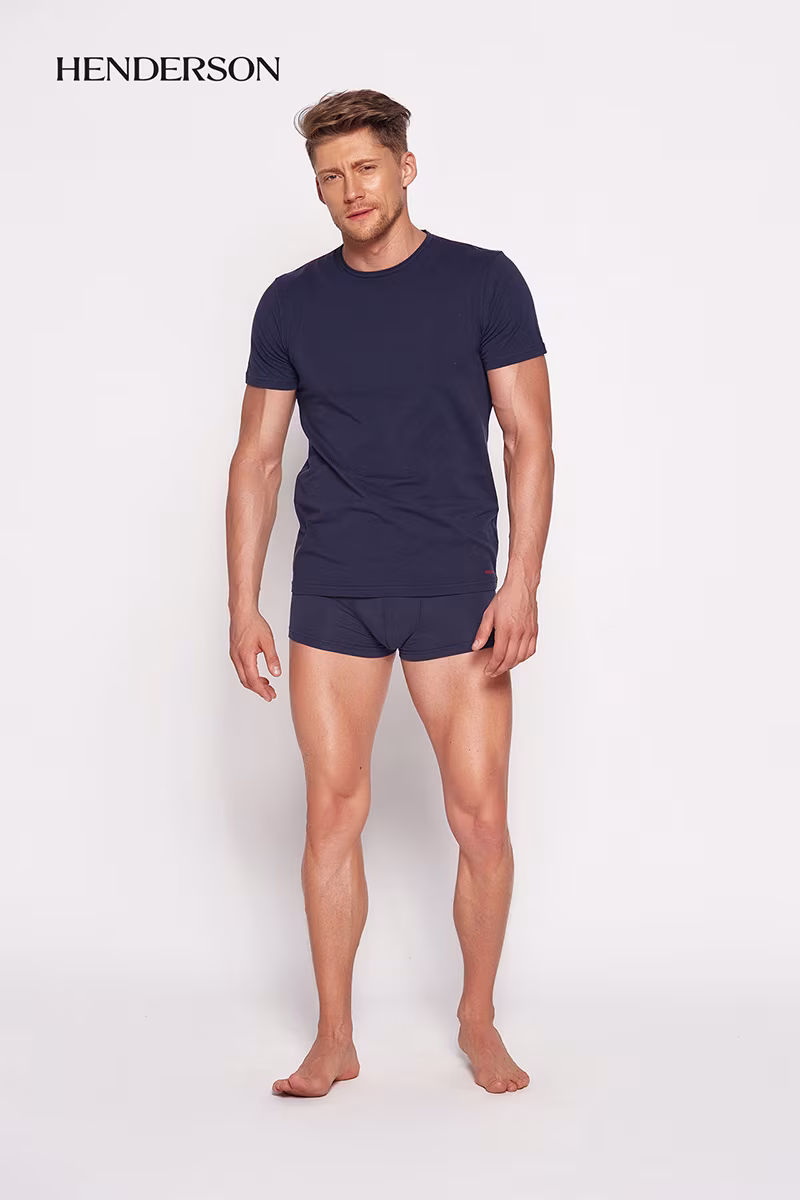 Koszulka Męska Model Bosco 18731 59X Navy - Henderson