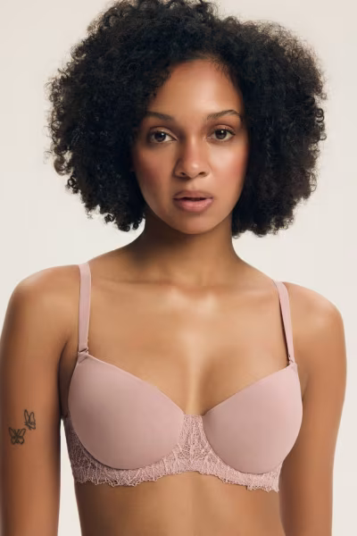 Biustonosz push up Biustonosz Push-up Model Colette 43907 Dirty Pink - Henderson — zdjęcie 1