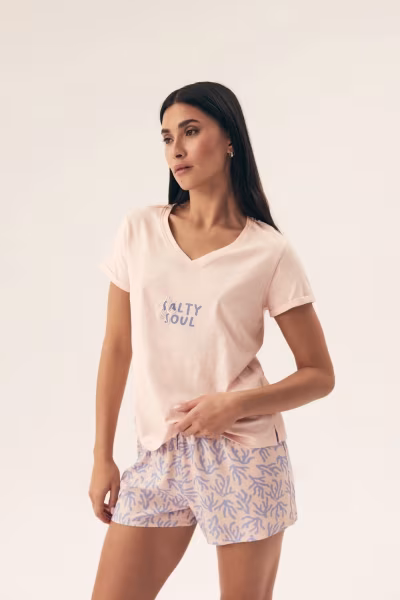 Piżama Damska Model Nadar 42669-24X Pink/Blue - Henderson — zdjęcie 1