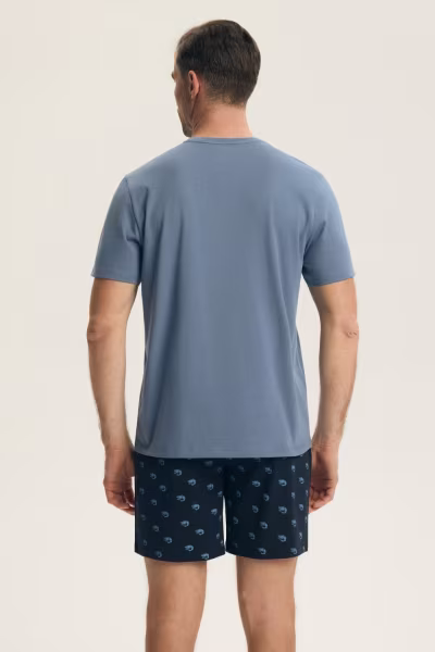 Piżama Męska Model Brad 44520 Indygo - Henderson — zdjęcie 3