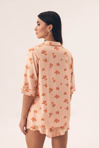 Piżama Damska Model Naranja 42686 Brzoskwinia - Henderson — zdjęcie 2