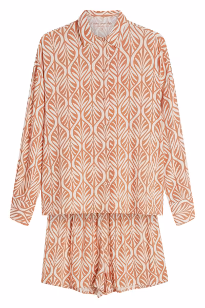 Piżama Damska Model Denise 43664 Brzoskwinia/Orange - Henderson — zdjęcie 2