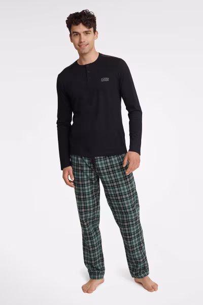 Piżama Męska Model Usher 40946-99X Black - Henderson — zdjęcie 1