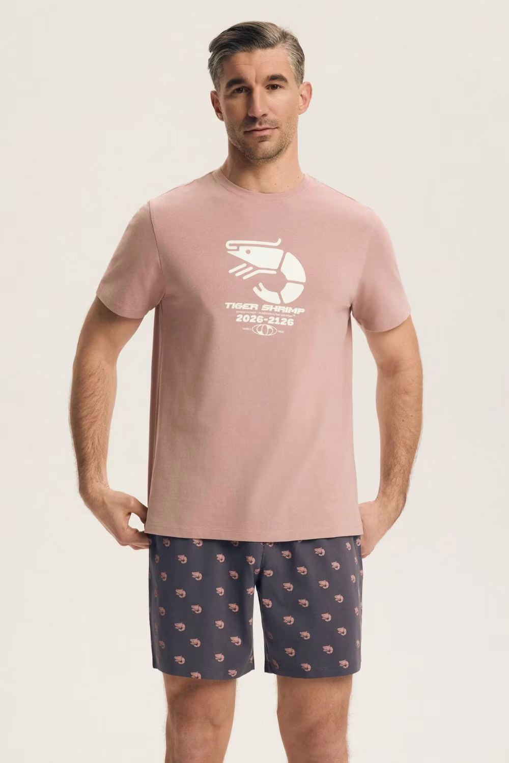Piżama Męska Model Brad 44520 Pink - Henderson