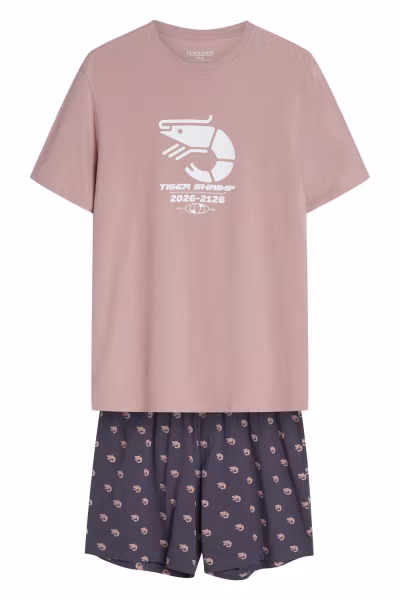 Piżama Męska Model Brad 44520 Pink - Henderson — zdjęcie 2