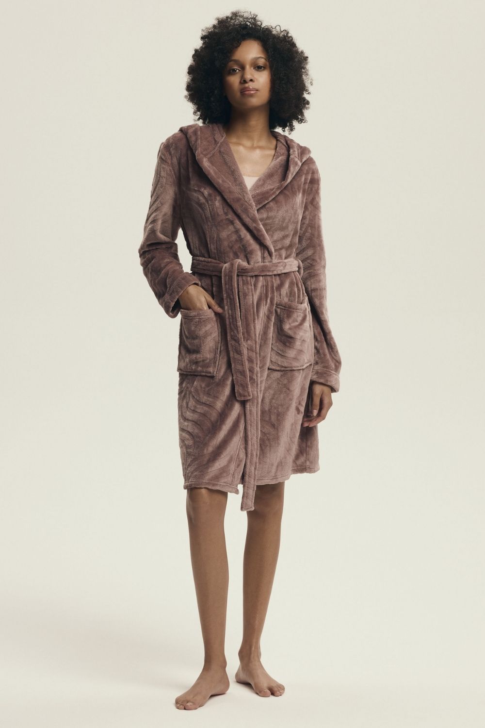 Szlafrok Damski Model Devyn 43602-93X Violet Bordo - Henderson