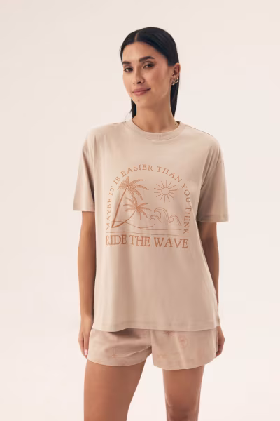 Piżama Damska Model Nules 42672-02X Beige - Henderson — zdjęcie 1