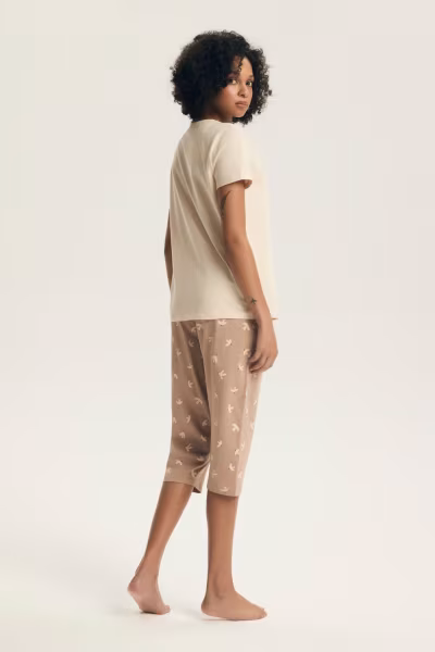 Piżama Damska Model Eluna 44462 Light Beige - Henderson — zdjęcie 3