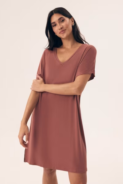 Koszulka nocna Koszula Nocna Model Noves 43041 Dirty Pink - Henderson — zdjęcie 1