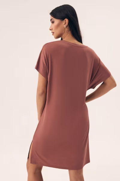 Koszulka nocna Koszula Nocna Model Noves 43041 Dirty Pink - Henderson — zdjęcie 3