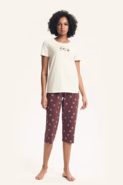 Piżama Damska Model Evika 44465 Ecru - Henderson — zdjęcie 1