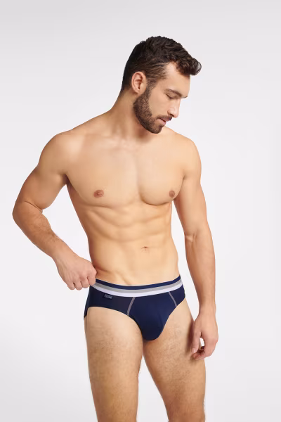 Komplet Slipy Model Frosty 2p 40826-MLC Navy/Melange - Henderson — zdjęcie 2