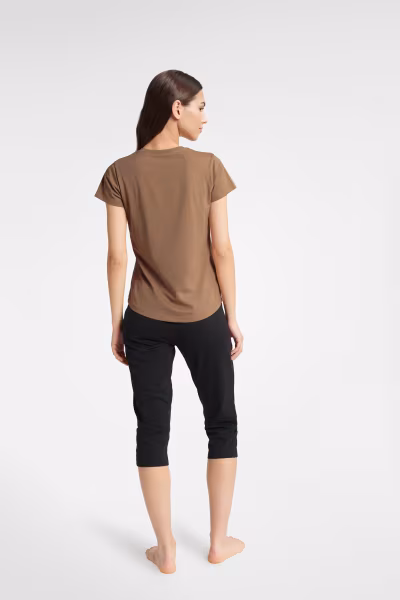 Piżama Damska Model Boutique 40615-88X Carmel/Black - Henderson — zdjęcie 2