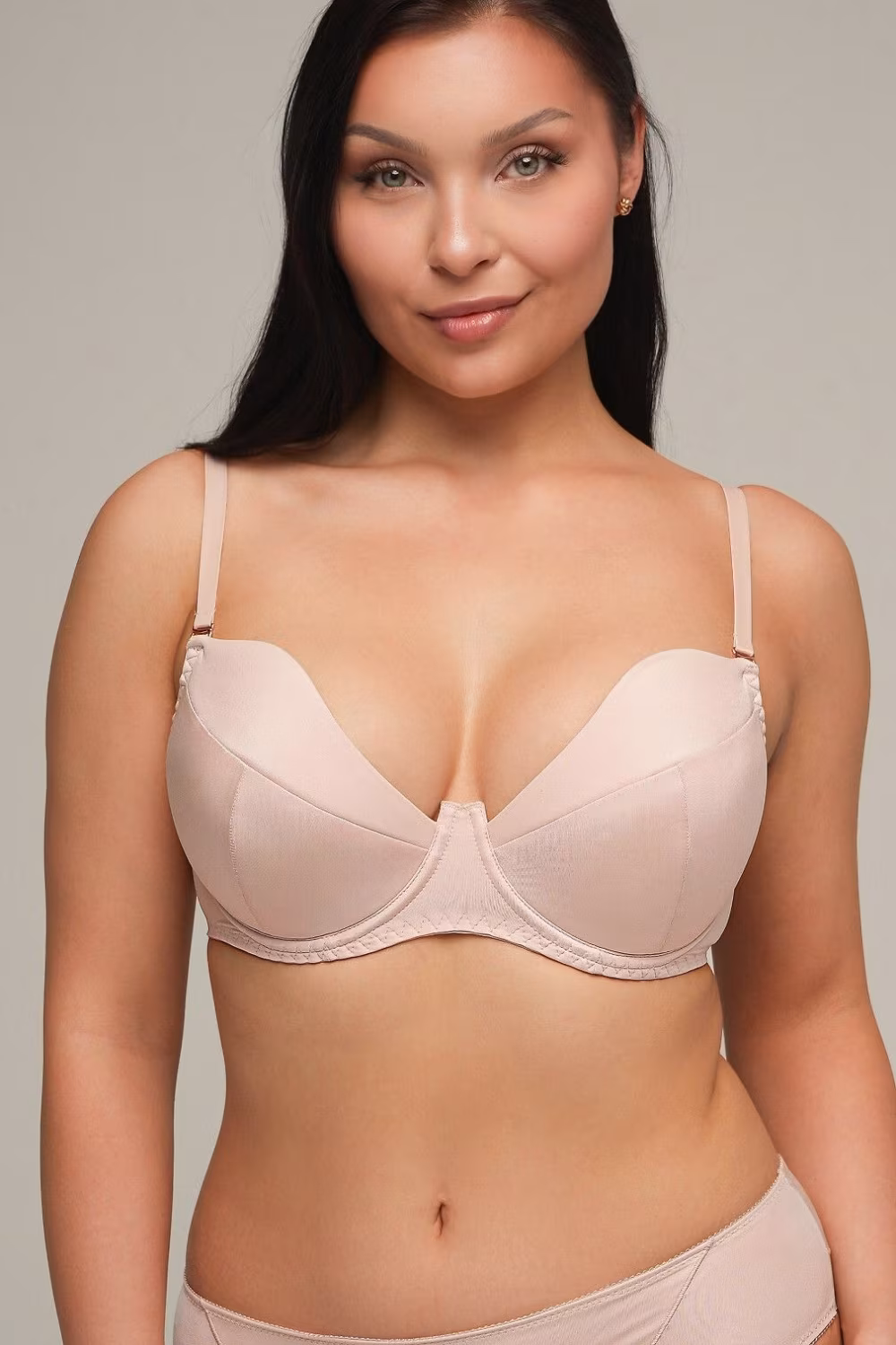 Biustonosz push up Biustonosz Push-up Model 2202 Beige - Ava