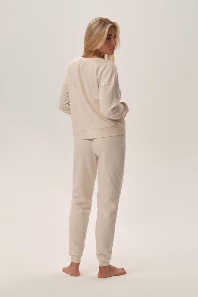 Spodnie Dres Damski Model Fune 41887-80X Beige - Henderson — zdjęcie 2
