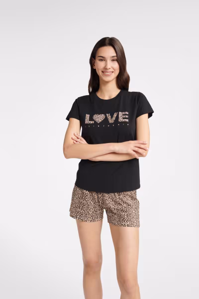 Piżama Damska Model Boutique 40614-99X Carmel/Black - Henderson — zdjęcie 1