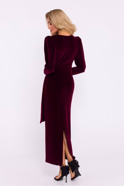 Sukienka Model MOE828 Bordo - Moe — zdjęcie 2