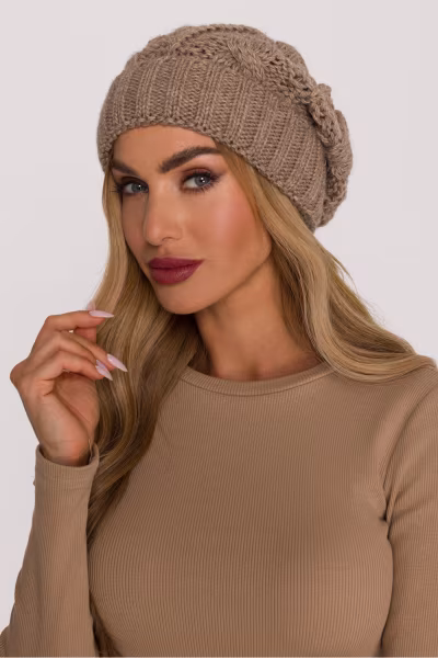 Czapka Model MOE897 Beige - Moe — zdjęcie 1