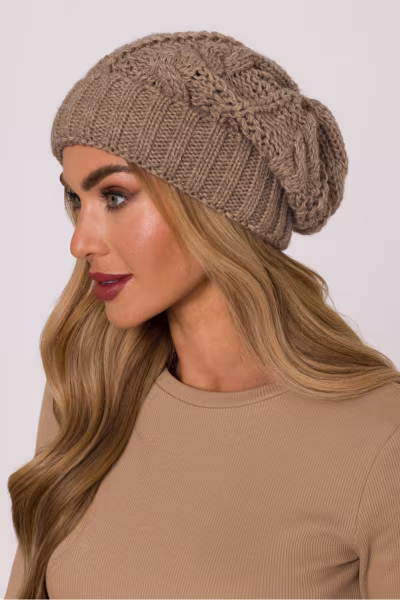 Czapka Model MOE897 Beige - Moe — zdjęcie 3