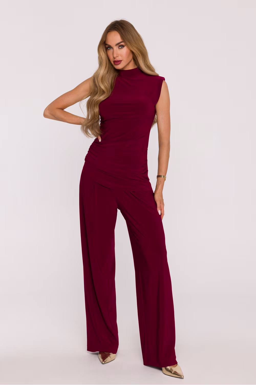 Spodnie Komplet Model MOE890 Bordo - Moe