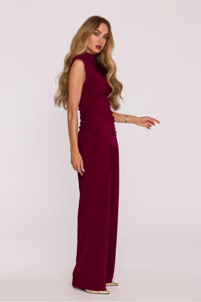 Spodnie Komplet Model MOE890 Bordo - Moe — zdjęcie 2