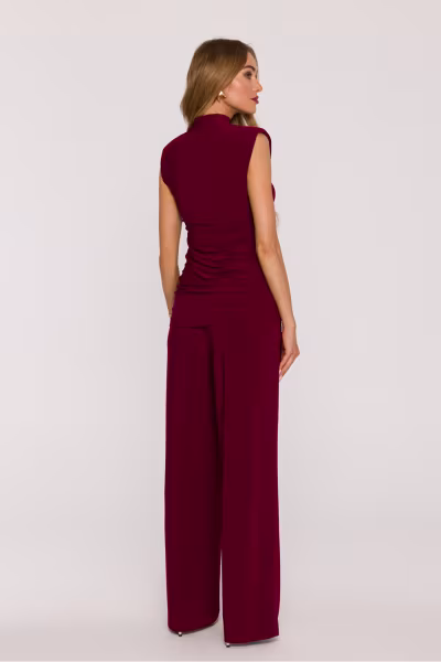 Spodnie Komplet Model MOE890 Bordo - Moe — zdjęcie 3