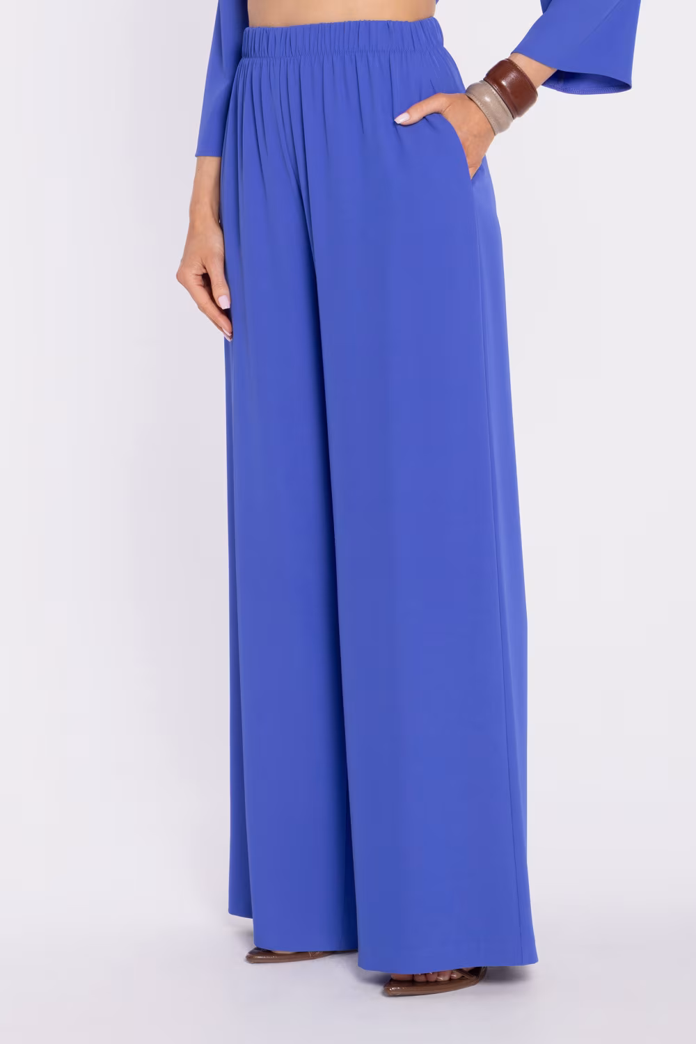 Spodnie Damskie Model MOE906 Blue - Moe
