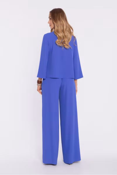 Spodnie Damskie Model MOE906 Blue - Moe — zdjęcie 3