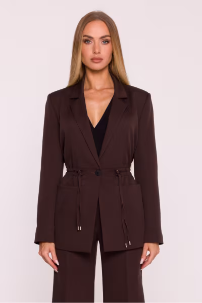 Marynarka Damska Model MOE873 Brown - Moe — zdjęcie 1