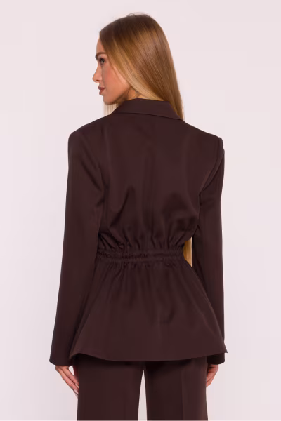 Marynarka Damska Model MOE873 Brown - Moe — zdjęcie 3