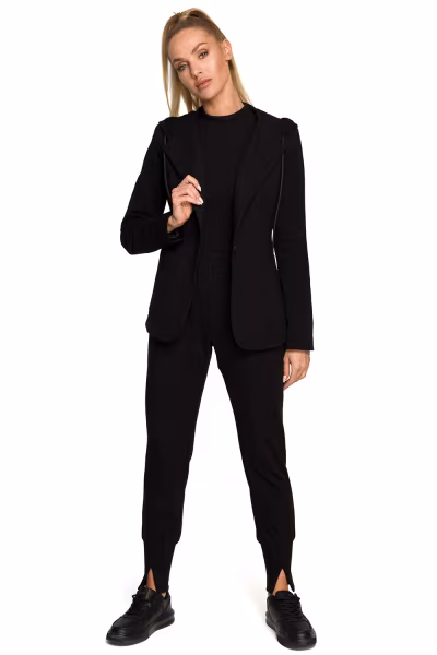 Żakiet Model MOE691 Black - Moe — zdjęcie 2