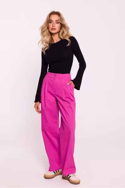 Spodnie Damskie Model MOE799 Pink - Moe — zdjęcie 1