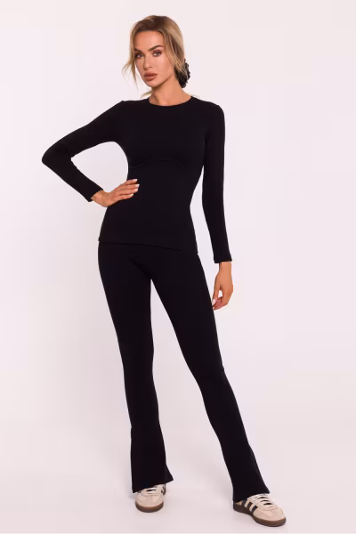 Bluzka Model MOE817 Black - Moe — zdjęcie 2
