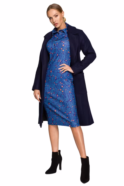 Płaszcz Model MOE708 Navy - Moe — zdjęcie 2