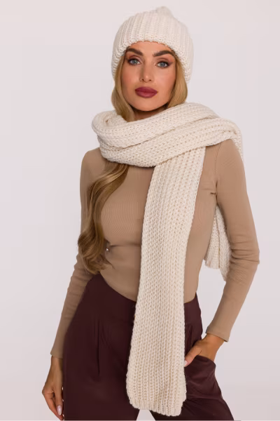 Szal Model MOE896 Ecru - Moe — zdjęcie 2