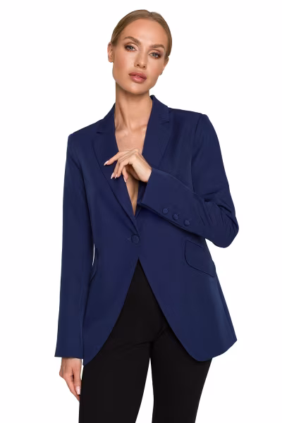 Żakiet Model MOE701 Navy - Moe — zdjęcie 1