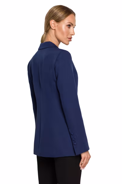 Żakiet Model MOE701 Navy - Moe — zdjęcie 3