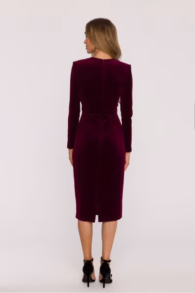 Sukienka Model MOE889 Bordo - Moe — zdjęcie 3