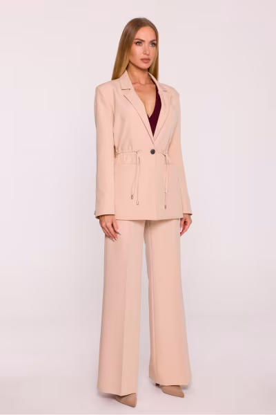 Marynarka Damska Model MOE873 Beige - Moe — zdjęcie 2